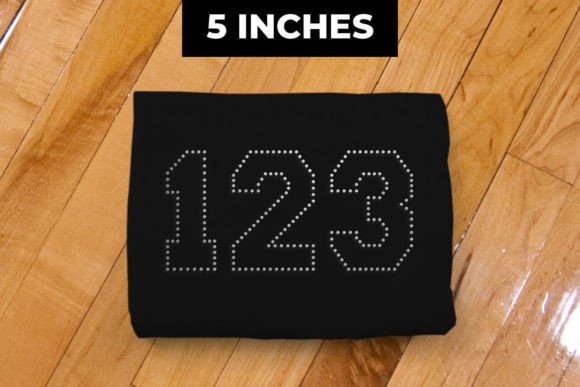 5 Inch Number Punctuation Rhinestone SVG: Crafts & Graphics