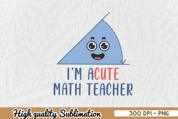 A Cute Teacher Acute PNG for Crafts and Graphics
