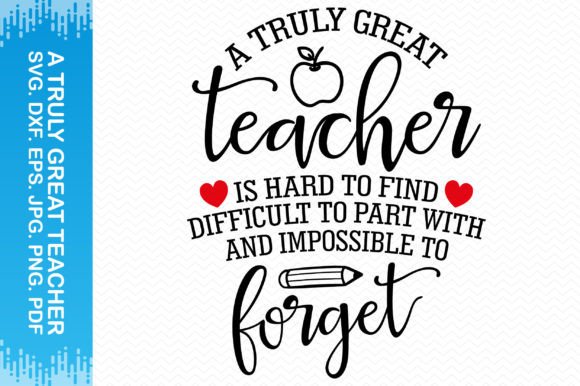 A Truly Great Teacher Clipart: Graphics for Crafts