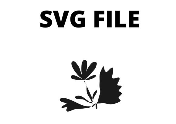 Flower Abstract Black SVG: Graphics for Crafts