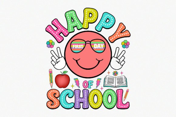 Happy First Day of School 1 Graphics for Crafts