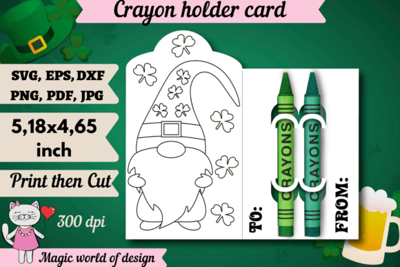 Leprechaun Gnome Graphics for Crafts