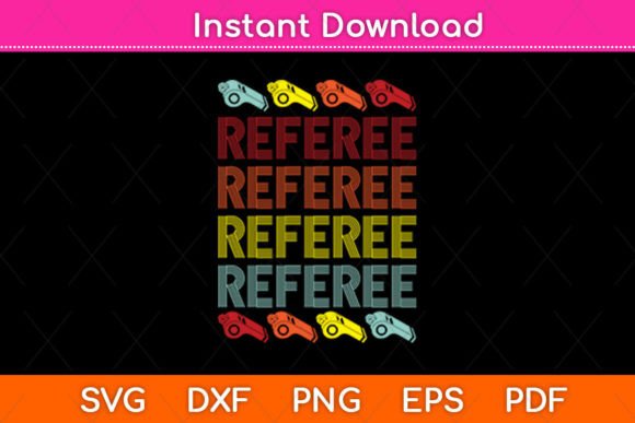 Referee Retro SVG for Crafts & Graphics
