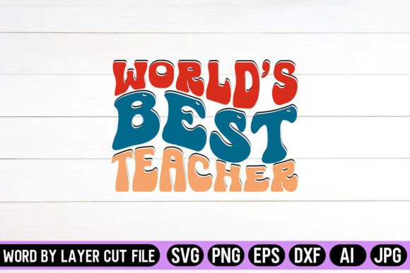 Retro Teacher Graphics for Crafts & Branding