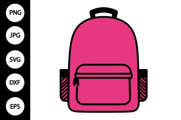 School Backpack Clipart: Graphics for Crafts