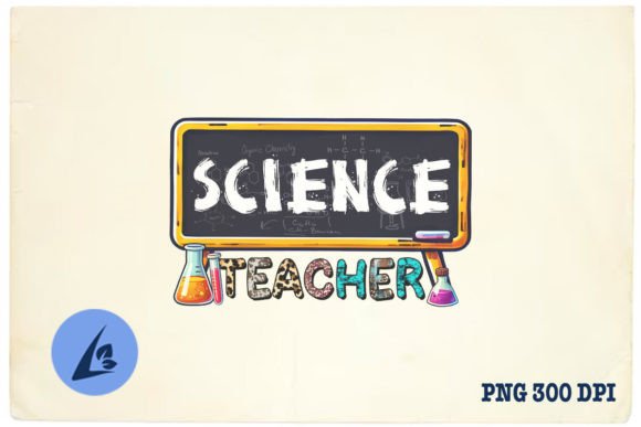 Science Teacher Graphics for Crafts Branding