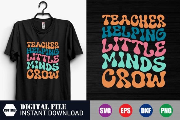 Teacher Helping Little Minds Crow: Graphics for Crafts