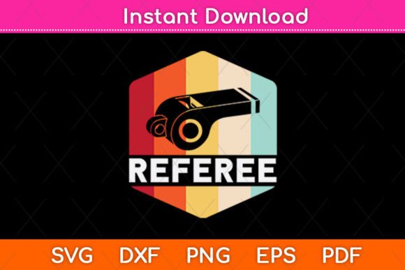 Vintage Referee SVG for Crafts & Graphics